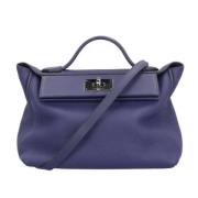 Hermès Vintage Pre-owned Laeder handvskor Blue, Dam