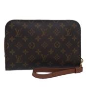 Louis Vuitton Vintage Pre-owned Canvas kuvertvskor Brown, Dam