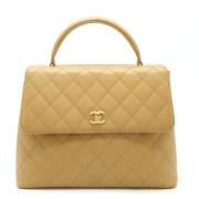 Chanel Vintage Pre-owned Laeder chanel-vskor Beige, Dam