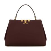 Tory Burch Eleanor Druvskinn Handväska Purple, Dam