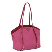 Prada Vintage Pre-owned Nylon prada-vskor Pink, Dam