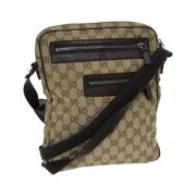 Gucci Vintage Pre-owned Canvas gucci-vskor Beige, Dam