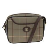 Burberry Vintage Pre-owned Canvas axelremsvskor Green, Dam