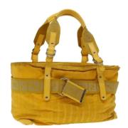 Fendi Vintage Pre-owned Canvas fendi-vskor Yellow, Dam