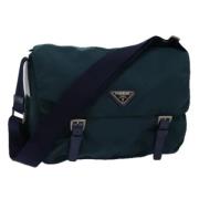 Prada Vintage Pre-owned Nylon prada-vskor Green, Dam