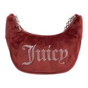 Juicy Couture Stilren Liten Hobo Väska med Swarovski Red, Dam