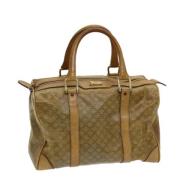 Celine Vintage Pre-owned Canvas handvskor Brown, Dam