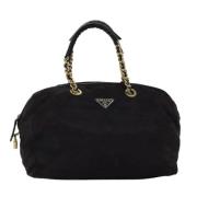 Prada Vintage Pre-owned Nylon prada-vskor Black, Dam