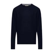 Woolrich Broderad Logotyp Navy Blue Tröja Blue, Herr