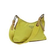 Prada Vintage Pre-owned Nylon prada-vskor Yellow, Dam