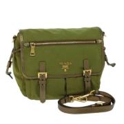 Prada Vintage Pre-owned Nylon prada-vskor Green, Dam