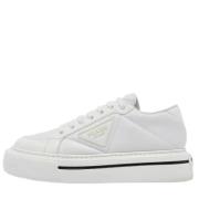 Prada Vintage Pre-owned Laeder sneakers White, Dam