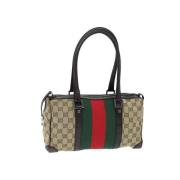 Gucci Vintage Pre-owned Canvas handvskor Beige, Dam