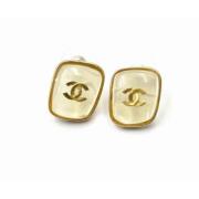 Chanel Vintage Pre-owned Tyg rhngen Yellow, Dam