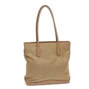 Prada Vintage Pre-owned Nylon totevskor Beige, Dam