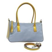 Prada Vintage Pre-owned Nylon prada-vskor Blue, Dam