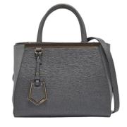 Fendi Vintage Pre-owned Laeder totevskor Gray, Dam