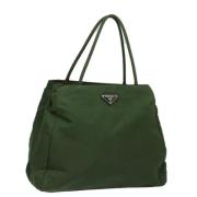 Prada Vintage Pre-owned Nylon prada-vskor Green, Dam