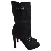 Christian Louboutin Pre-owned Pre-owned Laeder stvlar Black, Dam