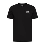 Emporio Armani EA7 V-ringad T-shirt Black, Herr