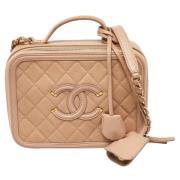 Chanel Vintage Pre-owned Laeder chanel-vskor Beige, Dam