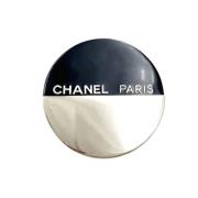 Chanel Vintage Pre-owned Tyg broscher Black, Dam