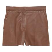 Fendi Shorts för en trendig look Brown, Dam