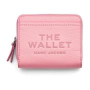 Marc Jacobs Logotyp Tryckt Läder Plånbok Svart/Grå Pink, Dam