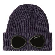 C.p. Company Merino Beanie med Goggle, Night Shade Blue, Herr