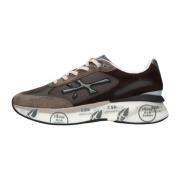 Premiata Brun Vävd Textil Sneaker Moerun Multicolor, Herr