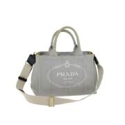 Prada Vintage Pre-owned Bomull prada-vskor Gray, Dam