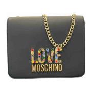 Love Moschino Stilig PU-väska Black, Dam