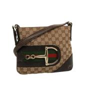 Gucci Vintage Pre-owned Canvas gucci-vskor Beige, Dam