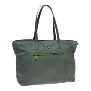 Prada Vintage Pre-owned Nylon prada-vskor Green, Dam