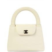 Chanel Vintage Pre-owned Laeder handvskor White, Dam