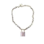 Chanel Vintage Pre-owned Tyg halsband Multicolor, Dam