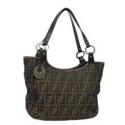 Fendi Vintage Pre-owned Canvas fendi-vskor Brown, Dam