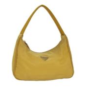 Prada Vintage Pre-owned Nylon prada-vskor Yellow, Dam