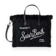 MC2 Saint Barth Mini Braid Tricot Vanity Väska Black, Dam