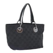 Gucci Vintage Pre-owned Canvas gucci-vskor Black, Dam