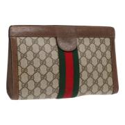 Gucci Vintage Pre-owned Laeder kuvertvskor Brown, Dam