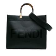 Fendi Vintage Pre-owned Laeder totevskor Black, Dam