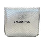 Balenciaga Vintage Pre-owned Laeder plnbcker Gray, Unisex