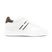 Hogan Vita Läder Sneakers Logo Patch White, Herr