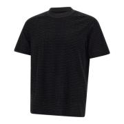 Emporio Armani Sammet Logo Svart T-shirt Black, Herr