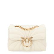 Pinko Mini Love Puff Clutch Väska Vit White, Dam