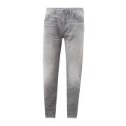 Armani Exchange Grå Bomull Denim Jeans för Män Gray, Herr