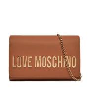 Love Moschino Grå PU-väska Brown, Dam