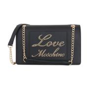 Love Moschino Stilig PU-väska Black, Dam