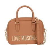 Love Moschino Grå PU Väska Brown, Dam